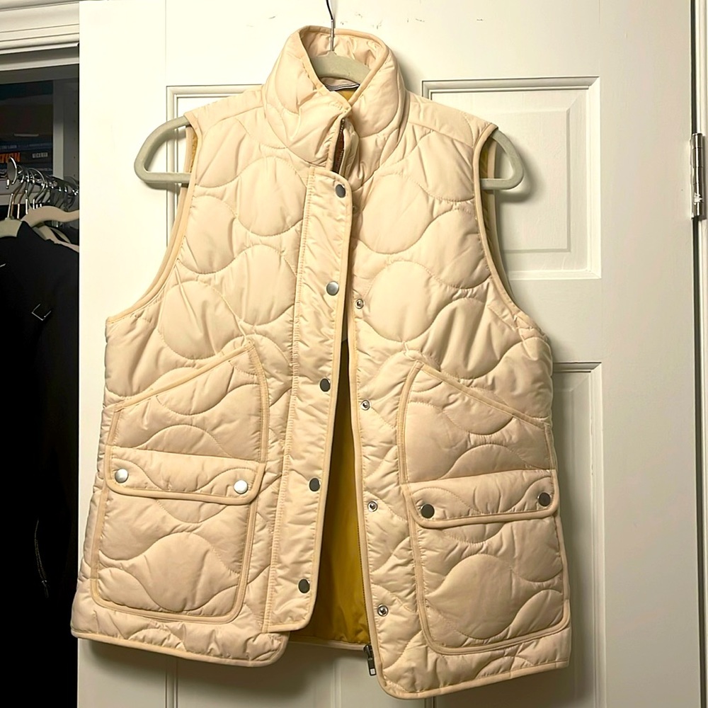 JCrew signature puffer vest.